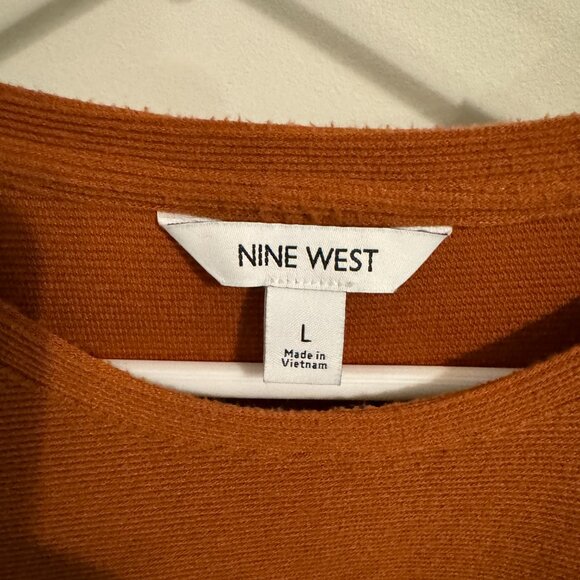 NWOT Nine West Ladies Long Sleeve Puff Sleeve Sweater Blouse - Picture 2 of 2